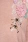 Pulover roz prafuit SunShine tricotat cu croi larg cu flori in relief 5 - StarShinerS.ro