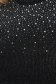 Bluza dama SunShine neagra tricotata mulata cu pietre strass cu fir stralucitor 5 - StarShinerS.ro