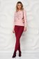 Pink women`s blouse knitted with crystal embellished details 4 - StarShinerS.com