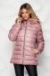 Lightpink jacket from slicker with faux fur accessory 1 - StarShinerS.com
