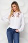 White women`s blouse cotton embroidered loose fit 1 - StarShinerS.com