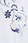 Bluza dama din bumbac albastru aqua cu croi larg si broderie florala - SunShine 5 - StarShinerS.ro