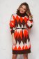 Dress with turtle neck knitted loose fit 1 - StarShinerS.com