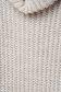 Pulover din tricot crem cu un croi drept pe gat - SunShine 5 - StarShinerS.ro