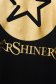 Bluza dama din lycra neagra pe gat cu slit lateral si imprimeu cu scris - StarShinerS 5 - StarShinerS.ro