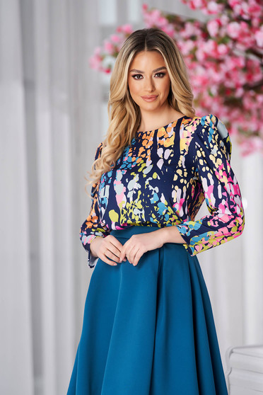 StarShinerS women`s blouse office with straight cut high shoulders