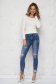 Blue jeans skinny jeans medium waist ripped 1 - StarShinerS.com