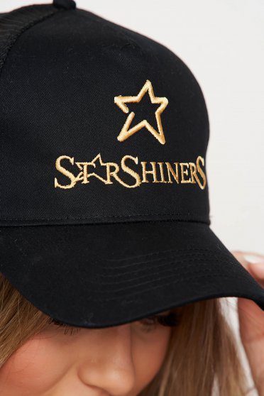 StarShinerS Women's Black Cap with Custom Embroidery