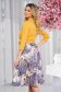 Rochie din stofa elastica midi in clos cu decolteu petrecut si imprimeu digital - StarShinerS 2 - StarShinerS.ro