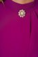 Rochie PrettyGirl mov eleganta in clos cu brosa cu perle si pietre strass 5 - StarShinerS.ro