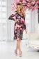 Rochie din lycra midi tip creion cu pliuri in zona taliei - StarShinerS 3 - StarShinerS.ro