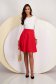 - StarShinerS red skirt elastic cloth cloche lateral pockets 3 - StarShinerS.com