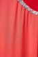 Rochie din voal corai midi cu croi larg si aplicatii cu pietre strass 5 - StarShinerS.ro