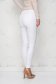 White jeans skinny jeans high waisted with crystal embellished details 3 - StarShinerS.com