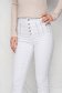 White jeans skinny jeans high waisted with crystal embellished details 4 - StarShinerS.com