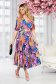 Rochie plisata in clos din voal cu accesoriu tip curea 4 - StarShinerS.ro