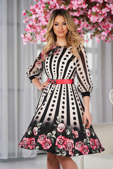 Elegant dresses, Dress office cloche midi cloth thin fabric with veil sleeves - StarShinerS.com