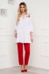 White women`s blouse loose fit long cotton embroidered 3 - StarShinerS.com