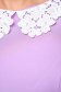 Rochie din stofa elastica lila scurta in clos cu guler decorativ cu perle - StarShinerS 5 - StarShinerS.ro