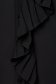 Camasa dama SunShine neagra din material vaporos si transparent cu accesoriu tip curea 5 - StarShinerS.ro