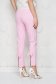 Pink trousers high waisted conical from elastic fabric 1 - StarShinerS.com