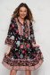 Rochie SunShine din material subtire si fin la atingere cu croi in a si imprimeu floral 1 - StarShinerS.ro