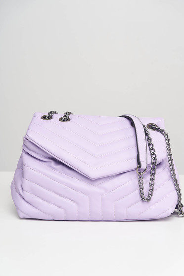 Purple bag casual from ecological leather
