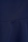 Rochie din stofa usor elastica bleumarin cu un croi drept si volanase - StarShinerS 4 - StarShinerS.ro