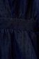 Dark blue dress short cut from tulle plumeti cloche with puffed sleeves 5 - StarShinerS.com