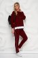 Burgundy sport 2 piece cotton loose fit 3 - StarShinerS.com