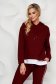 Burgundy sport 2 piece cotton loose fit 4 - StarShinerS.com
