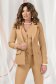 Beige jacket elastic cloth with padded shoulders with pockets 1 - StarShinerS.com