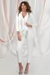 Ivory jacket elastic cloth with padded shoulders with pockets 3 - StarShinerS.com