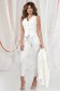 Ivory trousers conical with medium waist long elastic cloth 3 - StarShinerS.com