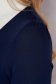 Rochie din stofa elastica bleumarin midi tip creion cu guler detasabil brodat - StarShinerS 6 - StarShinerS.ro