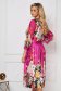 Dress with floral print midi cloche soft fabric 2 - StarShinerS.com