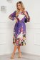 Dress with floral print midi cloche soft fabric 4 - StarShinerS.com