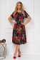 Dress cloche midi georgette with floral print 5 - StarShinerS.com