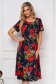 Dress cloche midi georgette with floral print 3 - StarShinerS.com