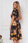Set din rochie si sacou pentru femei din georgette midi in clos cu imprimeu floral 4 - StarShinerS.ro