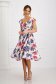 Dress cloche with floral print with pockets midi elastic cloth - StarShinerS 4 - StarShinerS.com