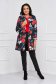Overcoat elastic cloth with floral print lateral pockets straight - StarShinerS 3 - StarShinerS.com