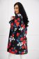 Overcoat elastic cloth with floral print lateral pockets straight - StarShinerS 4 - StarShinerS.com