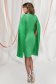 Rochie din stofa elastica verde midi tip creion cu maneci din voal plisat - PrettyGirl 3 - StarShinerS.ro