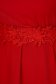 Rochie din crep rosie midi in clos cu elastic in talie - StarShinerS 5 - StarShinerS.ro