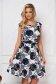 Dress cloche elastic cloth short cut with floral print 1 - StarShinerS.com