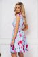 Dress cloche short cut with floral print elastic cloth 2 - StarShinerS.com
