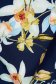 Rochie din stofa usor elastica scurta in clos cu curea din imitatie de piele si imprimeu floral - Lady Pandora 4 - StarShinerS.ro