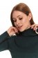 Darkgreen sweater with turtle neck from elastic fabric 5 - StarShinerS.com
