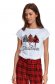 Tricou din bumbac alb cu croi larg - Top Secret 2 - StarShinerS.ro